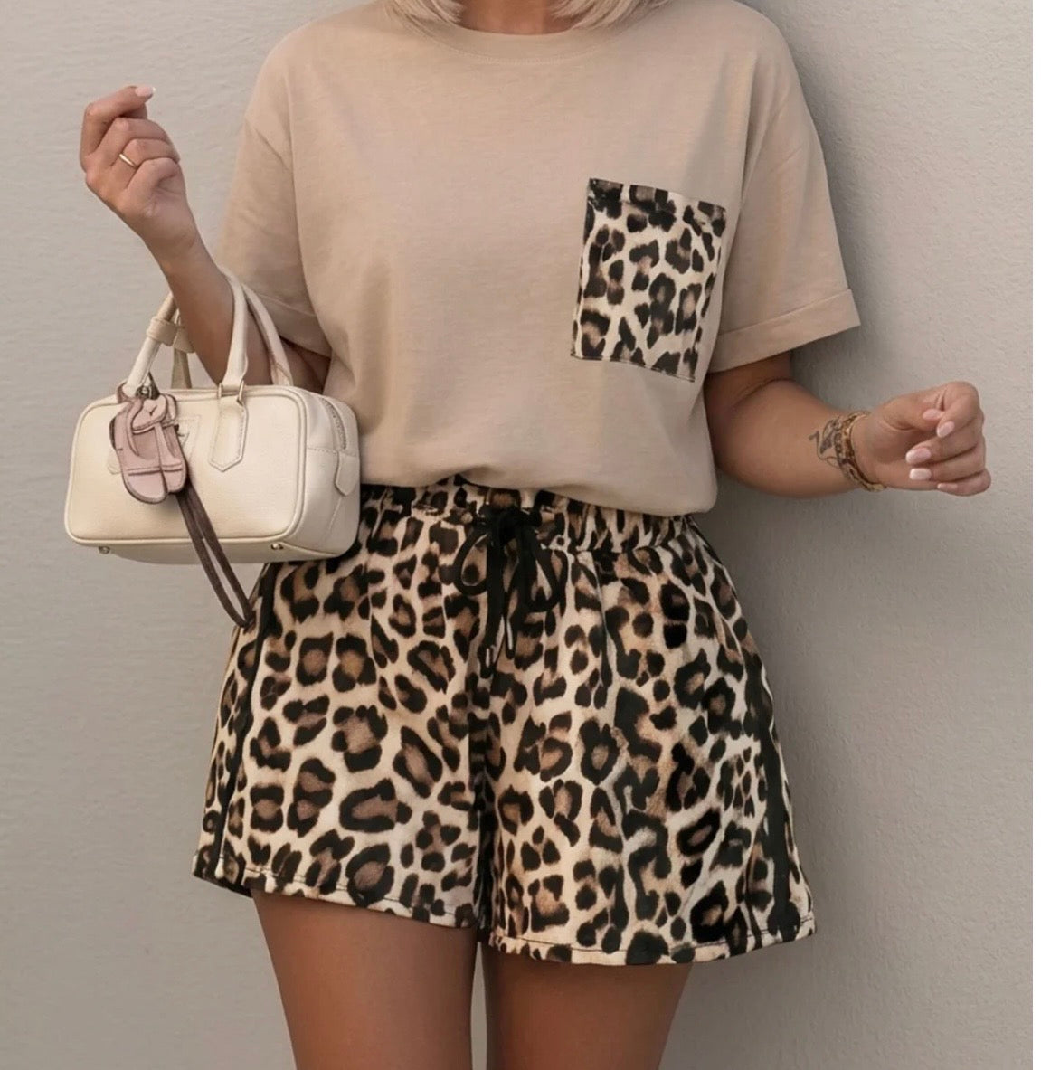 Oversized leopard co-ord set