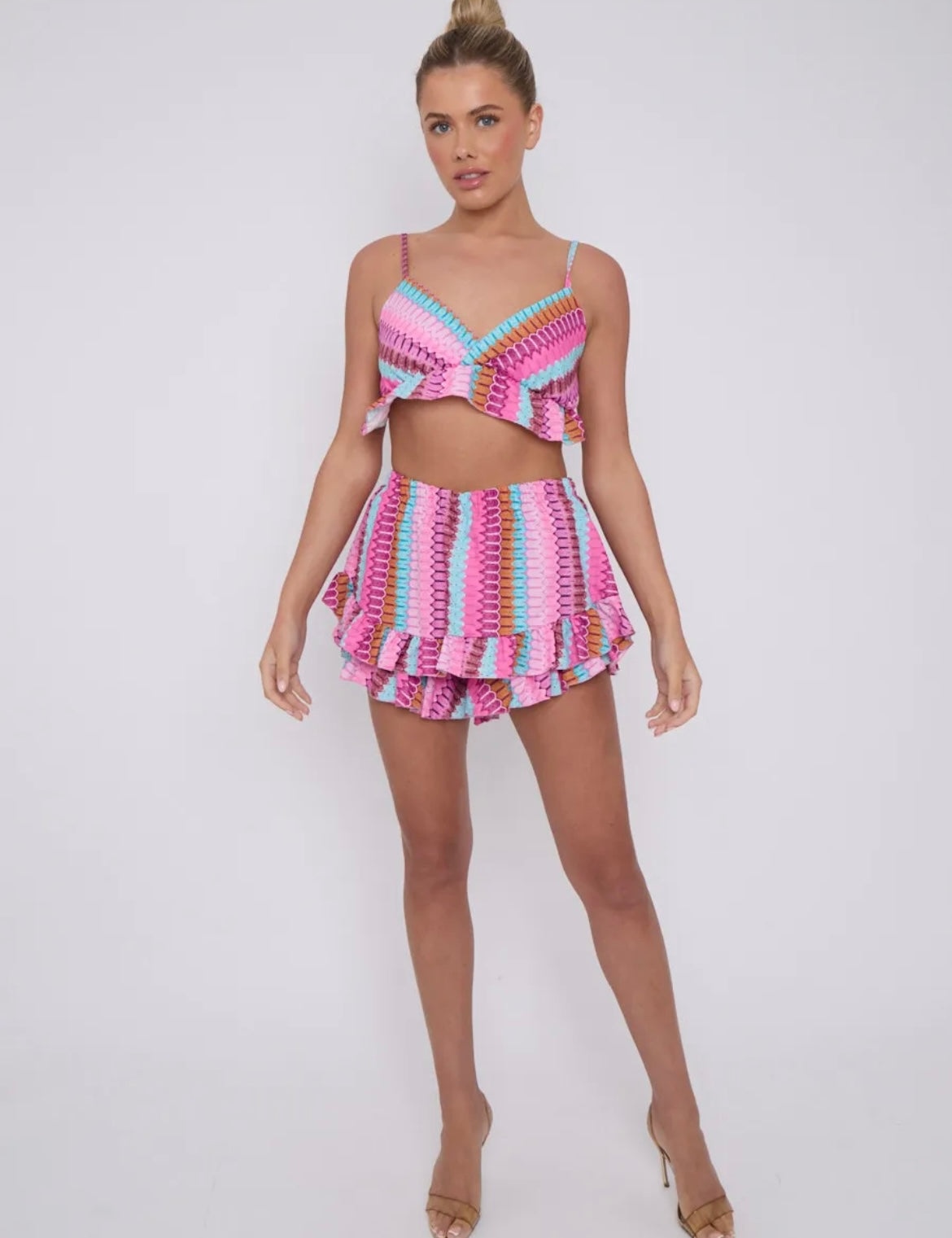 Mosaic Pattern Frill Co-ord